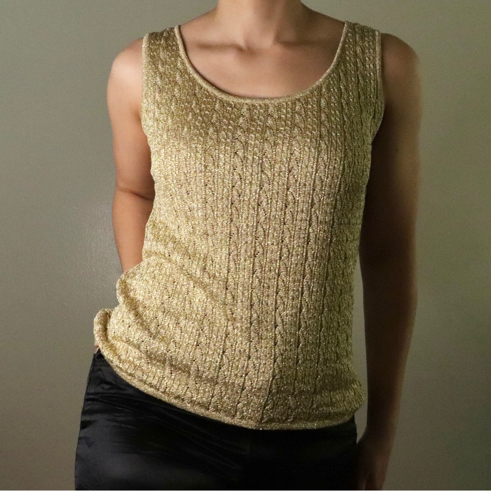 90s Caché metallic tank